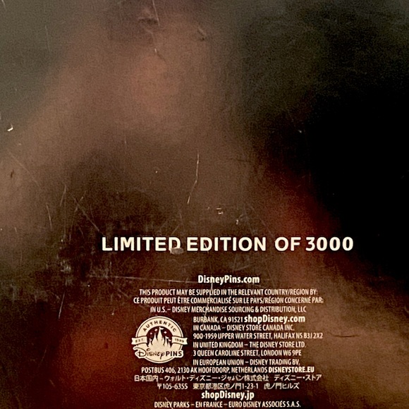 Disney Parks- It’s a Small World Jumbo Pin Spinner Ashley Taylor Design LE 3000 - Picture 4 of 4